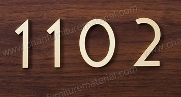 Personalized room number plate